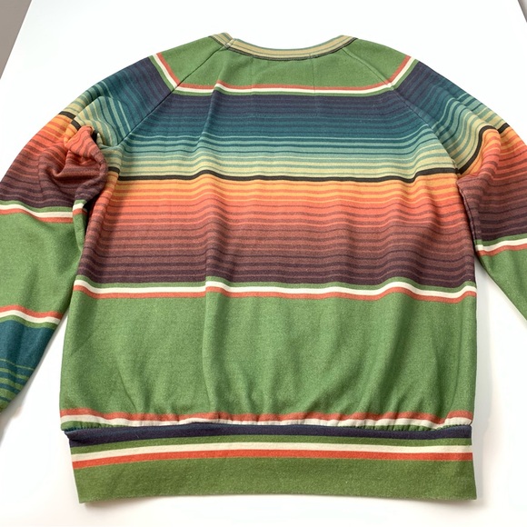 Aviator Nation Serape Bolt Stitch Sweatshirt Size XS Multicolor Vibrant Striped - Picture 11 of 12